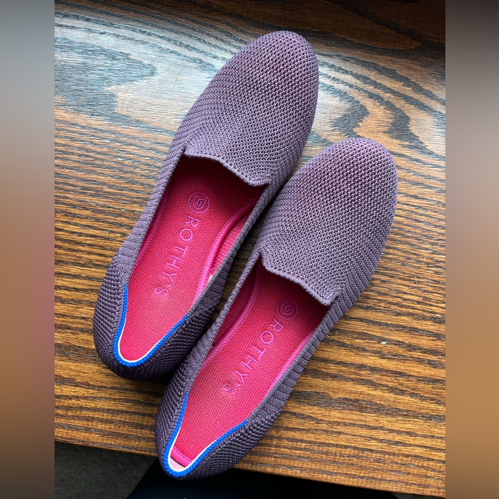 Rothy’s Women’s Loafer in plum size 8
